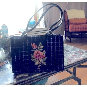 Isabella Fiore Embroidered Handbag